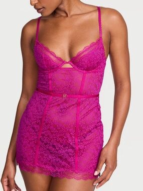 Victoria’s Secret Tease Lace Cupped Mini Slip Dress